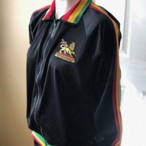 Rasta Lion of Judah Zip Up Sweater